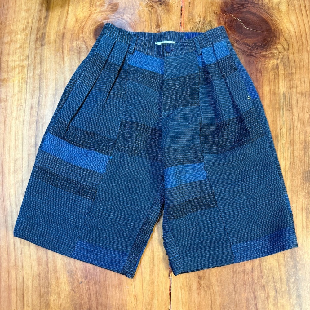11.11 Unisex Shorts 28 Pleated Patchwork Cotton Long 60489 Men's Women's N27